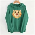 thumbnail image 6 of Josdec Women's Cute Animal Print Drawstring Hoodies Long Sleeve Kangaroo Pocket Casual Pullover Sweatshirt S-2XL, 6 of 6