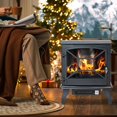 thumbnail image 6 of Fusion  Electric Fireplace Heater Portable Stove Heater Freestanding Fireplace, 5300 BTU, Realistic Flame Effect, 6 of 7