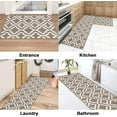 thumbnail image 5 of Findosom 20"x32"+20"x59" 2pcs Kitchen Rug Set Non Slip Kitchen Runner Rug and Doormat Machine Washable Kitchen Mats Set Kitchen Area Rug Floor Mat Long Hallway Laundry Room Runner Rug Coffee, 5 of 7