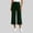 Army Green, variant on Women's High Rise Wide Waistband Straight Leg Wide Leg Capri Pants, Structured Fit for Daily Commute Office Wear Green S
