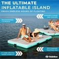 thumbnail image 2 of Solstice Original Inflatable LUXE Dock Platform 8' x 5' Floating Raft Water Mat, 2 of 7