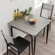 thumbnail image 3 of QinaQin Juego de comedor compacto para 2 personas, con mesa tipo bistró y 2 sillas tapizadas, ideal para cocina, comedor pequeño o departamento con poco espacio, 3 of 8