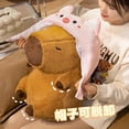 thumbnail image 2 of New Capybara Plush Toy Lovely Capybara Turn to Panda Rabbit Stuffed Doll Soft Cartoon Animal Pillow Valentine Gift, 2 of 5