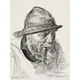thumbnail image 3 of Peder Severin Krøyer 15x18 Black Modern Framed Museum Art Print Titled - Head of a Skagen Fishing (1893 - 1894), 3 of 5