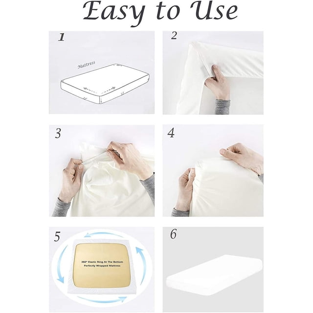 700 Thread Count 100% Egyptian Cotton 4-Piece Bed Sheet Set (1 Flat, 1 Fitted Sheet, 2 Pillow Covers) 15 Inches Deep Pocket Size Solid Pattern
