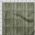 thumbnail image 3 of oneOone Silk Tabby Olive Green Fabric Snake Animal Skin Quilting Supplies Print Sewing Fabric By The Yard 42 Inch Wide, 3 of 4