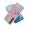 thumbnail image 6 of Mantto Slim Case for Samsung Galaxy S24 Plus, Fashion Marble Pattern Phone Case for Women Girls, Hybrid Shockproof Full Body Protection Lightweight Cover for Samsung Galaxy S24 Plus, Purple Marble, 6 of 7