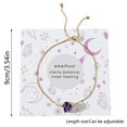 thumbnail image 4 of Pulsera con cadena de amatista y tarjetas Clarify para San Valentín Pulseras para mujer, 4 of 8
