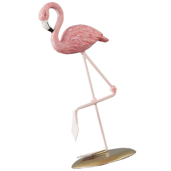 FRCOLOR Pink Flamingo Statue Decor Resin Figurine for Indoor Decor Wedding and Party Decorations 12.5 Inch