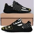 thumbnail image 3 of United States Army Veteran American flag US Shoes Sneakers for Women Men Black Size 4.5, 3 of 7