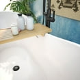 thumbnail image 6 of Dreamline BTNL5928FFXXC09 Nile 59" Free Standing Acrylic Soaking Tub - White / Satin Black, 6 of 9