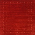 thumbnail image 1 of Ahgly Company Indoor Square Contemporary Red Abstract Area Rugs, 6' Square, 1 of 6