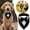 Black, variant on Stylish Adjustable Dog Bow Tie Collar for Formal Wedding Parties and Soft Polyester Fashion Pet Accessory