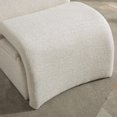 thumbnail image 4 of 24.8 "Amplia silla sin brazos tapizada moderna con almacenamiento otomano, silla de acento de chenilla para sala de estar, dormitorio, oficina y sala de lectura, 4 of 5