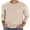 Khaki, variant on GIRUNS Mens Waffle Crew Neck Long Sleeve Pullover Shirts Casual Lightweight Fitted Basic T-Shirt