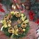 thumbnail image 5 of 30cm Navidad Adviento Guirnalda Candelabro Ornamento floral Adornos con 4 velas Dorado, 5 of 8