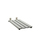thumbnail image 1 of Hermosa 32" x 13.5" Back Wall-Mount Folding Phenolic Gray Tub Seat with 3" Slats, 1 of 8