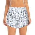thumbnail image 4 of Lsque Dock Rudder Printed Women's Running Shorts with Liner Pockets,Elastic Quick Dry Workout Athletic Gym Yoga Shorts,Womens High Waist Shorts-Large, 4 of 9