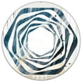 thumbnail image 1 of Designart 'Splash Blue Indigo' Miroir mural rond moderne - Whirl 32x32, 1 of 3