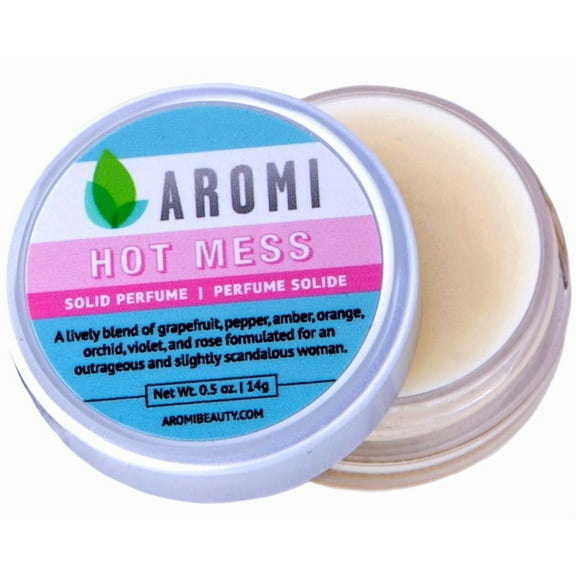 Aromi Solid Perfume | Fruity, Floral Fragrance for Women, Wax-Based Scent, Stocking Stuffer (Hot Mess)