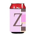 thumbnail image 1 of Carolines Treasures CJ1005-ZCC Letter Z Initial Monogram - Pink Stripes Can or Bottle  Hugger, 1 of 1