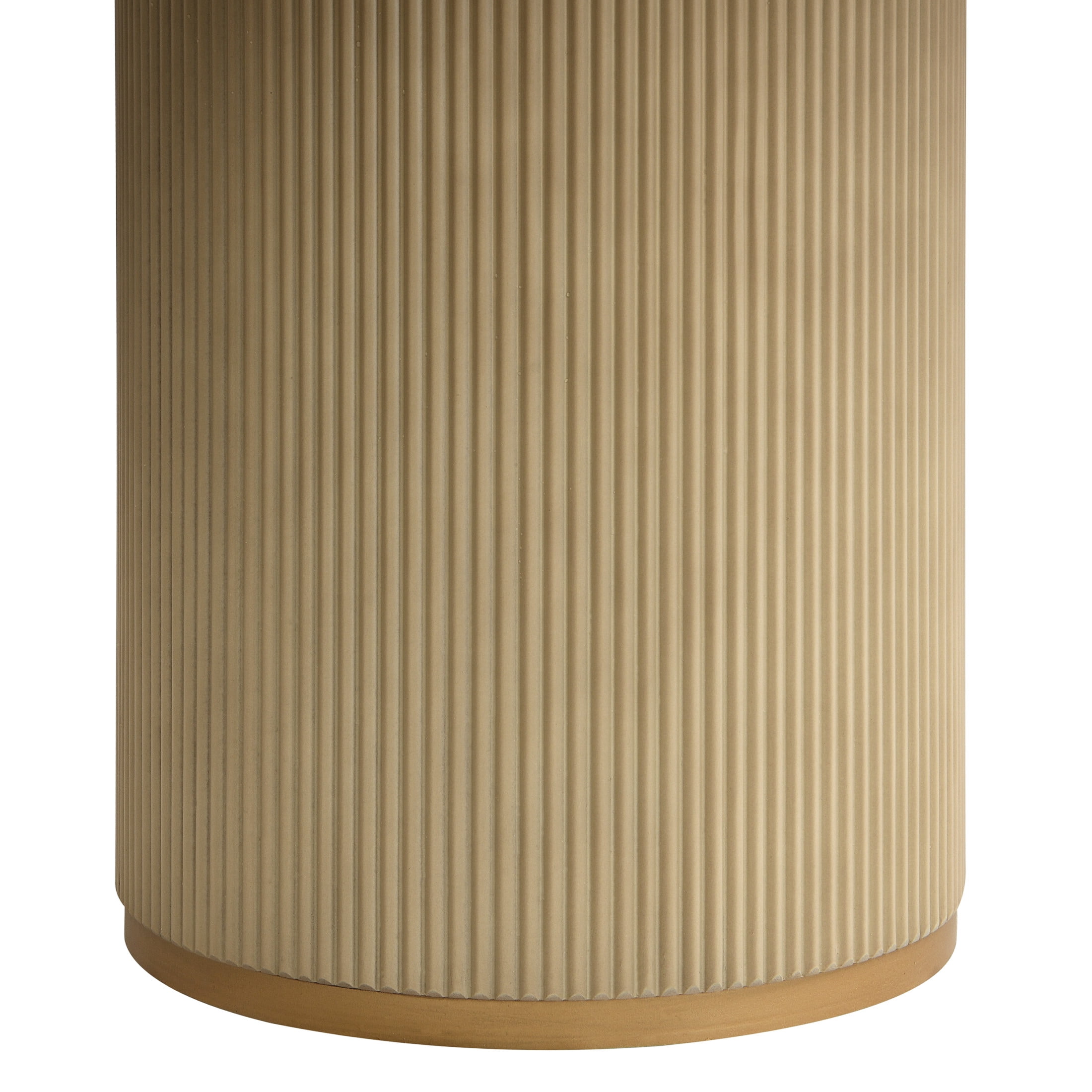 Christopher Knight Home 88" Modern Oval Dining Table with Fluted Double Cylinder Base, Light Ash