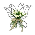 thumbnail image 2 of Gallickan Butterfly Tulips Wall Decor, Rustic Artificial Tulips Hanging on Iron Frame for Front Door Porch Patio, Farmhouse Spring Home Decor , Ideal Mother's Day Gift for Mom Grandma., 2 of 5
