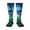 3 Black, variant on Colorful Stained Glass Crocodile Print Compression Socks for Both Men And Women for Running, Travel, Flight, Nurse