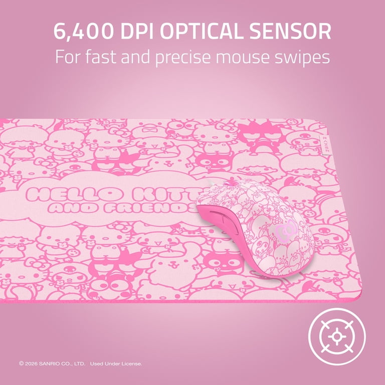 3点セット マウスパッド35シリーズ jubeat beatmania DDR Razer DeathAdder Essential Wired Optical Gaming Mouse Hello Kitty