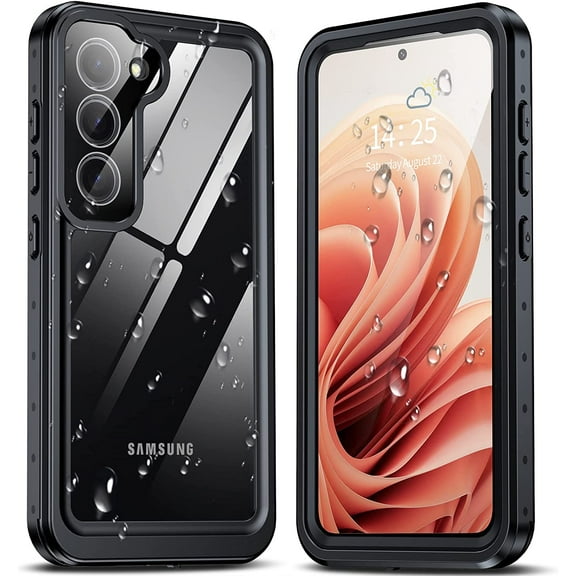 For Samsung Galaxy S23 / SM-S911 RedPepper Waterproof Swimming Shockproof Dirt Proof Case Cover Black