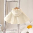 thumbnail image 3 of URMAGIC Baby Toddler Girls Hooded Poncho Cape Cloak Coat Winter Outerwear Warm Jacket Xmas Clothes, 3 of 6
