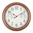 thumbnail image 1 of Vigorwise 12inch Outdoor Clocks Plastic Waterproof Wall Clock with Temperature & Humidity, 1 of 5