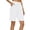 White#soft cotton shorts women, variant on Women Bermuda Cotton Linen Shorts High Waisted Straight Leg Solid Shorts Knee Length Summer Beach Casual Shorts with Pockets Bronze,S
