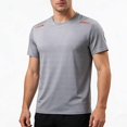 thumbnail image 6 of Afuyipoi Man T-Shirts,Quick-Dry Loose Fit Breathable Athletic Tees Gray L, 6 of 6