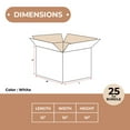 thumbnail image 5 of 25 Pcs White Corrugated Shipping Boxes 12x10x10 Packing Moving Box Carton, 5 of 5
