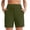 Army Green, variant on Women's Athletic Shorts High Waisted Running Yoga Shorts Summer Stretch Tummy Control Workout Shorts with Pockets Navy L