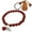 Red, variant on Feng shui Wood Carved Zodiac Dog Key Ring Key Chain Blessing Gift