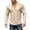 Khaki, variant on Custom Fit ’s Linen Casual Button Up Shirt – Autumn Lightweight Long Sleeve Design With Knit Collar For Comfortable Style
