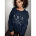 thumbnail image 2 of Christmas Pattern With Owls   Sweatshirt Women -Image by Shutterstock, Female Large, 2 of 4