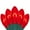 Red, variant on Wintergreen Lighting C9 LED FlexFilament Christmas Lights, Outdoor Vintage Filament Christmas Lights, Green Wire, Blue PET Bulbs, 15 Lights, 15 Ft