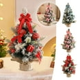 thumbnail image 5 of Mini Christmas Tree Desktop Decor with Ornaments - 11.8 Inch Small Artificial Xmas Tree for Holiday, Wedding, Party Decoration, Home Desk, and Christmas Gifts, 5 of 5