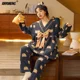 thumbnail image 4 of Conjunto de Pijamas Coral de oso de peluche de invierno para mujer, Pijamas regordetes elegantes de estilo coreano Kawaii para niña, Pijama informal de terciopelo a la moda para mujer, 4 of 4