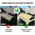 thumbnail image 4 of Golf Cart Seat Covers for 2 Seater,Yellow Banana Soft Microfiber Cart Seat Towel Blanket,Summer Tropical Fruits Watercolor Absorbent Breathable Non Slip Bench Seats Protector for Golf Course 51"x31", 4 of 9