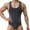 Gray, variant on Wyobmus Men's Bodysuit Shapewear Shoulder Strap Onesie Sportswear Stretch U Neck Sleeveless Tight Clothes Black