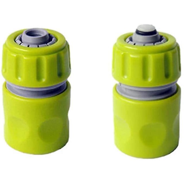 Hose Connetor,hose Quick Connetor,hose End Quick Connect Fitting 1/2" Hose Pipe Quick Connector (2 Pack/light Green)