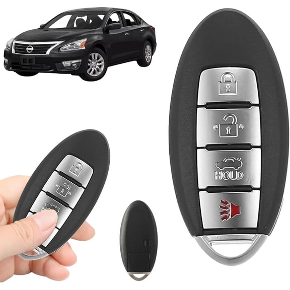 Replacement Keyless Entry Remote Car Key Fob with Insert for Nissan Altima Maxima 2013 2014 2015 | 433MHz KR5S180144014 | 4-Button 47 Chip 7812D-S180014