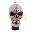 thumbnail image 3 of Cabeza de calavera de resina de engranaje Manual de coche de personalidad Universal aterradora para fiesta de Halloween, 3 of 9