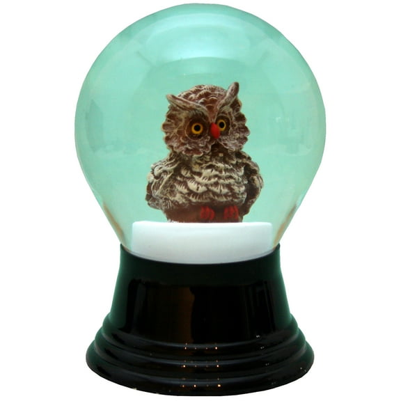 Alexander Taron 5" Perzy Medium Owl Snow Globe