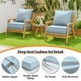 thumbnail image 4 of Kimunuk Outdoor Deep Seat Cushion Set for Patio Furniture, Waterproof & Fade Resistant, 24" L X 24" W X 5" H, Sky Blue, 4 of 6