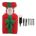 thumbnail image 2 of Christmas Inflatable Santa, Built In LED Light Inflatable Santa Decorations Fade Resistant 1.5m/4.92ft  For Garden US Plug 100-240V, 2 of 8